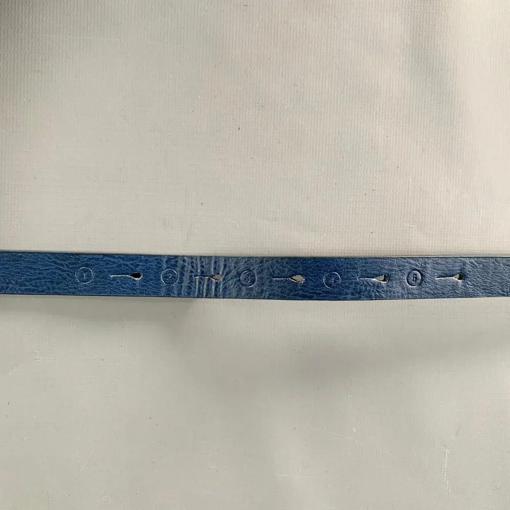 SCOTCH AND SODA Size 38 Blue Leather Belt